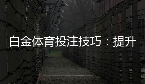 白金体育投注技巧:提升你的胜率!