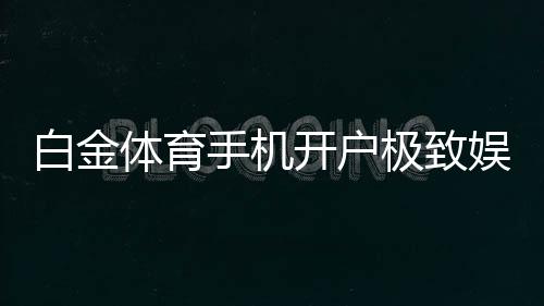 白金体育手机开户极致娱乐体验！