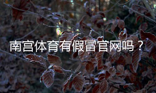 南宫体育有假冒官网吗？官方真伪鉴别与防骗全攻略