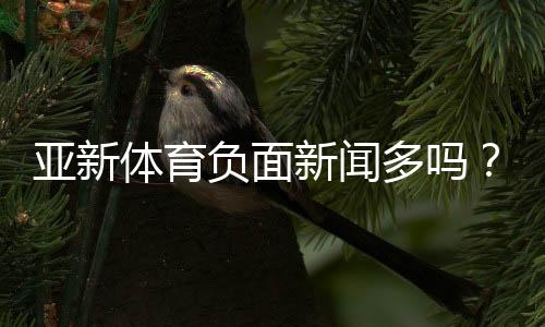亚新体育负面新闻多吗？真实报道盘点、用户口碑与防骗指南