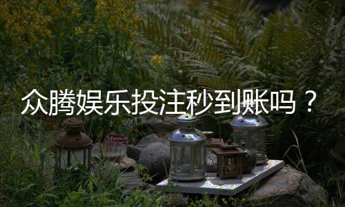 众腾娱乐投注秒到账吗？实测到账速度与平台优势解析