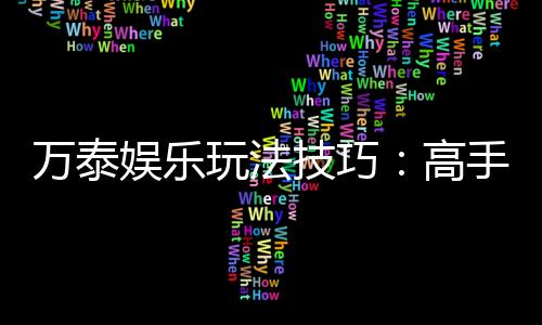 万泰娱乐玩法技巧:高手必备的实战秘籍与赢钱策略