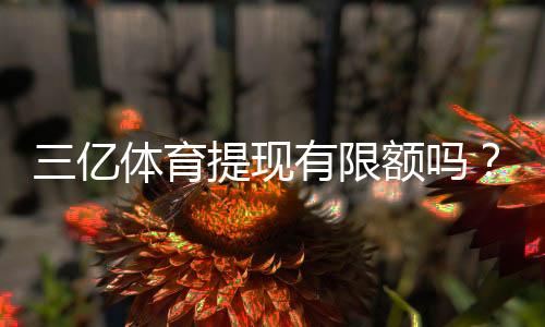 三亿体育提现有限额吗?新手必看:提现限额、到账时间与注意事项