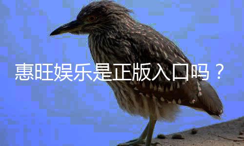 惠旺娱乐是正版入口吗?揭秘平台资质与安全玩法指南