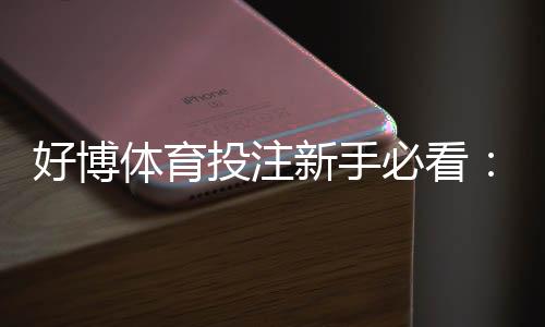 好博体育投注新手必看：注册流程、充值提现与常见玩法全解析