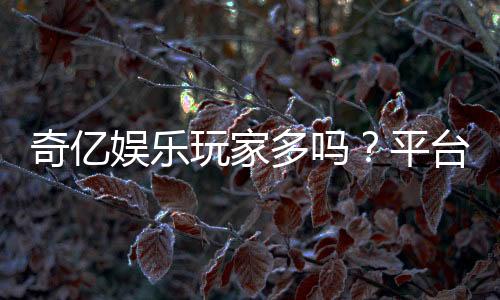 奇亿娱乐玩家多吗？平台人气火爆的真实体验分享