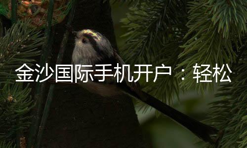 金沙国际手机开户：轻松注册指南与首存优惠详解