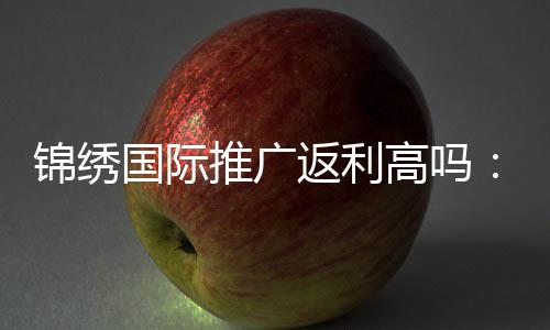 锦绣国际推广返利高吗:经验玩家揭秘