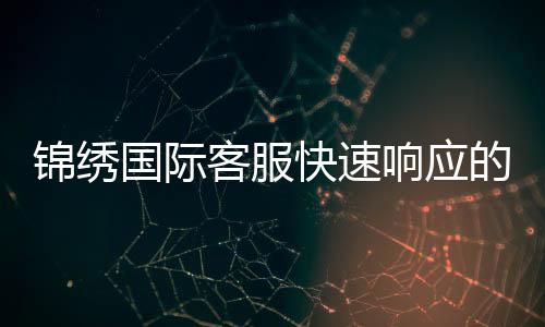 锦绣国际客服快速响应的背后秘密