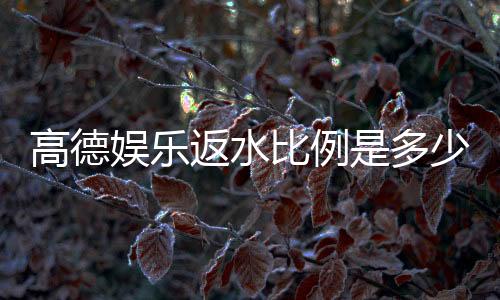 高德娱乐返水比例是多少？揭秘最新返水政策与技巧