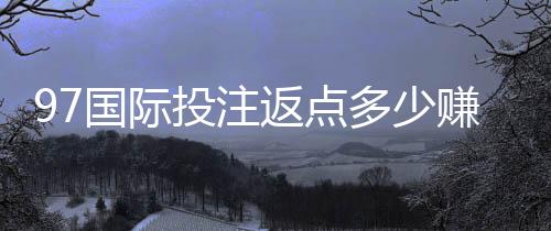97国际投注返点多少赚钱技巧揭秘