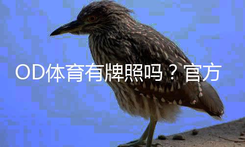 OD体育有牌照吗？官方资质、监管与玩家安全全面解析