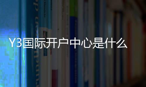 Y3国际开户中心是什么？新手注册流程、身份验证与安全注意事项全解析