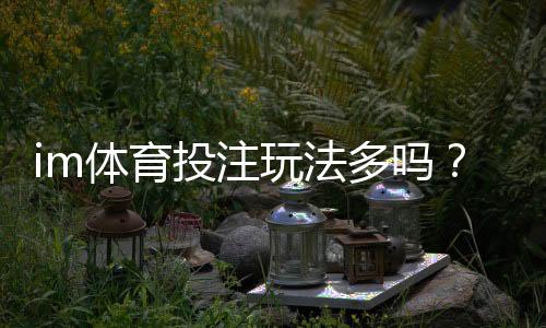 im体育投注玩法多吗？深度解析平台特色与实战技巧